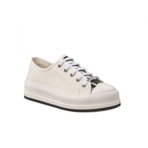 Dior Walk'N'Dior Platform Sneaker Cotton Canvas White Kck386Cvy S03W - 38 Eu 7 Us 24 5 Cm 9 46 In