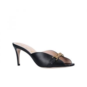 Gucci Sylvie Chain Mule Sandals Black - 36 Eu 5 Us 23 5 Cm 9 2 In