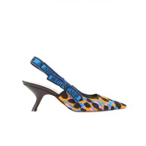 Dior J'Adior Slingback Pump Comma Heel Blue