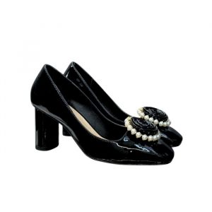 Dior Rose Pump Black White Resin Pearls - 37 Eu 6 Us 24 Cm 9 4 In