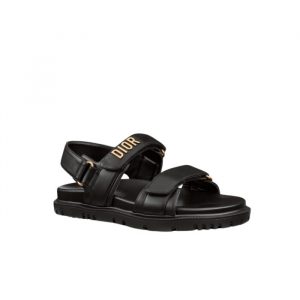 Dior Dioract Sandal Lambskin Black Kcq547Lab S900 - 39 Eu 8 Us 25 Cm 9 8 In