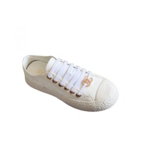 Chanel Women's Sneakers Cc Trainers In White - 36 Eu 5 Us 23 5 Cm 9 2 In
