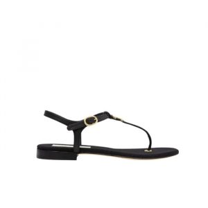 Chanel Sandals Lambskin Ivory Black G40018 - 39 Eu 8 Us 25 Cm 9 8 In