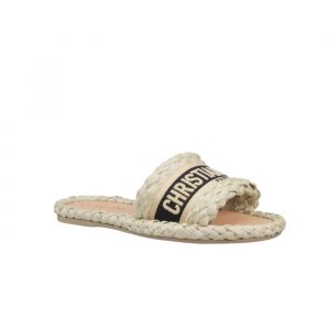 Dior Dway Slide Jute-Coloured Kcq844Ecj S23Y - 41 Eu 10 Us 26 Cm 10 2 In