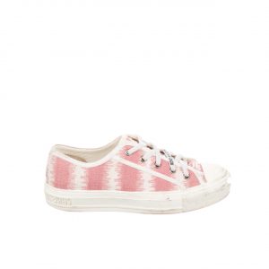 Dior Walk'N'Dior Sneakers D-Stripes Embroidered Cotton Pink