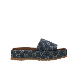 Gucci Women's Platform Slide Sandal Blue ?623212 2Kq00 4402