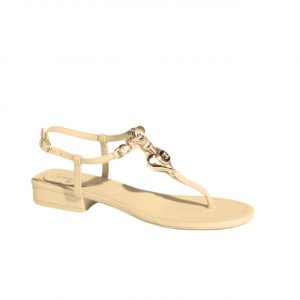 Chanel Shiny Lambskin Pearl Crystal Cc Heart Thong Sandals Yellow G39674 X01000 0S083