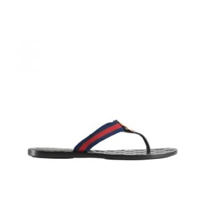 Gucci Double G Thong Leather Navy Blue 0B7N0 7100 - 36 Eu 5 Us 23 5 Cm 9 2 In 3