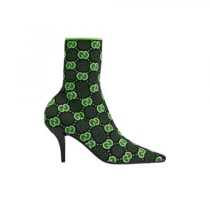 Dior D Major Boot Calfskin And Cannage Tweed Black And White Kci981Cwy S17X - 38 Eu 7 Us 24 5 Cm 9 46 In