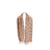 Chanel Cc Square Silk Scarf With Flower Light Blue 90Cm