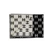 Chanel Flower Silk Square Scarf And Cc Logo White 90Cm