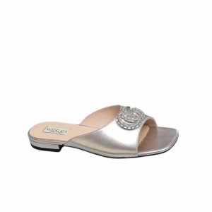 Gucci Gg Crystal Slippers Silver - 40 Eu 9 Us 25 5 Cm 10 In 2