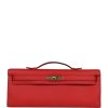 Hermès Kelly Cut Rouge Tomate Gold Hardware