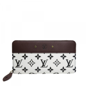 Louis Vuitton Zippy Wallet Long Wallet Brown And White 19Cm M67234