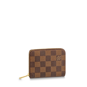 Louis Vuitton Zippy Coin Purse Damier Ebene Brown Wallet 11Cm N63070