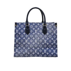 Louis Vuitton Onthego Tote Denim Bag 35Cm M59608