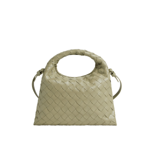 Bottega Veneta Women Mini Hop Bag Travertine