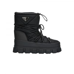 Prada Nylon Gabardine Apr?s Ski Booties Black 1U007N 3Lfv F0002 F 040 - 40 Eu 9 Us 25 5 Cm 10 In 3