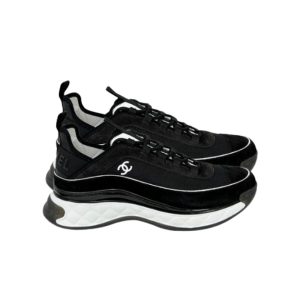 Chanel Women's Suede Sneaker Black G39072 Y55826 K4284 - 39 Eu 8 Us 25 Cm 9 8 In