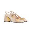 Gucci Women's Mid Heel Slingback With Horsebit Light Pink ?643892 C9D00 6705