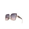Gucci Gg Square Sunglasses Floating Cream
