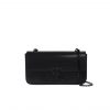 Celine Chain Triomphe In Shiny Calfskin Shoulder Bag Black Black 20Cm