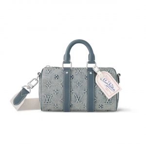 Louis Vuitton Keepall Bandouliere 25 Monogram Washed Denim Canvas 24Cm M22762