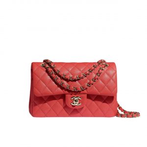 Chanel Classic Handbag Red A01112
