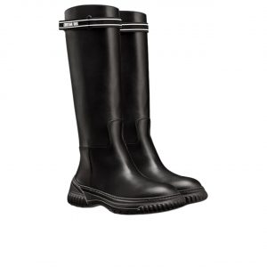 Dior D Major Boot With Miss Dior Print Warm Taupe Kdi929Cmv S44X