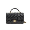 Chanel Mini Flap Bag With Top Handle Black As2431