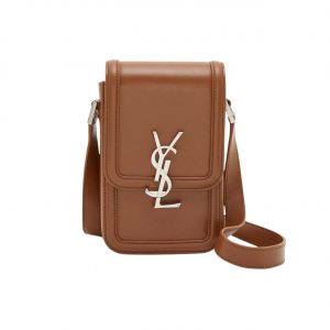 Saint Laurent Solferino Mini Bag In Smooth Leather Fox 11Cm 7539630Sx0E2536