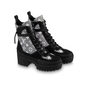 Louis Vuitton Laureate Platform Desert Boot Black 1Ac7Ro - 39 Eu 8 Us 25 Cm 9 8 In