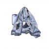 Chanel Square Motif Cc Logo Silk Scarf Black And White 70Cm