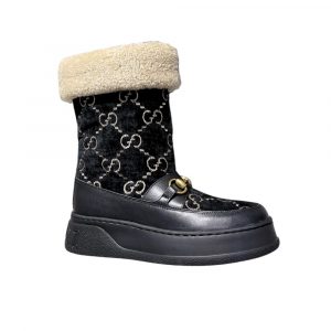 Gucci Horsebit Chevron Quilted Boots White - 39 Eu 8 Us 25 Cm 9 8 In