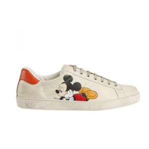 Gucci Ace X Disney Ivory White 603697 Ayo70 9591 - 36 Eu 5 Us 23 5 Cm 9 2 In