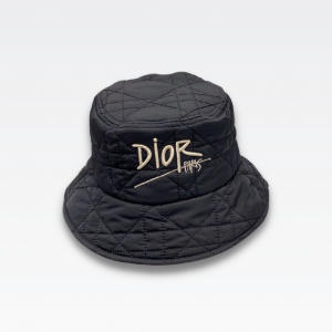 Dior Cannage Small Brim Bucket Hat Black
