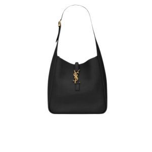 Saint Laurent Le 5 A 7 Soft Small Hobo Bag In Smooth Leather Black 713938Aaauq1000