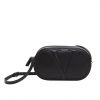 Valentino Vlogo Walk Calfskin Crossbody Bag Black 25Cm