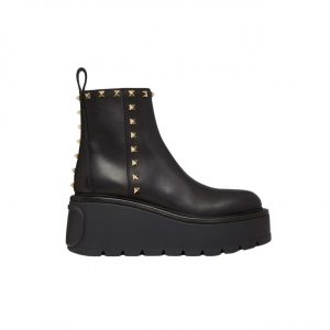Gucci Gg 75Mm Knit Ankle Boots Black White Fabric 718378 Faaqp 1008