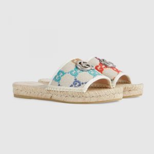 Gucci Women's Gg Espadrille Slides 678037 Uft70 8470 - 41 Eu 10 Us 26 Cm 10 2 In