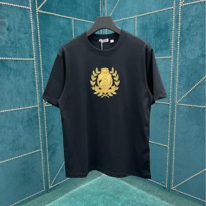 Medal Embroidered T-shirt - Black, L