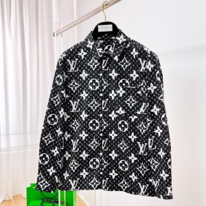 New Men-s Full Print Jacquard Shirt