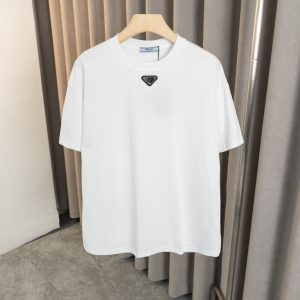 Casual simple style t-shirt - White, M