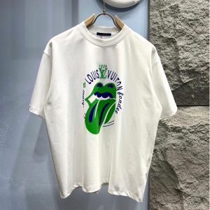 Lips print T-shirt - S, White
