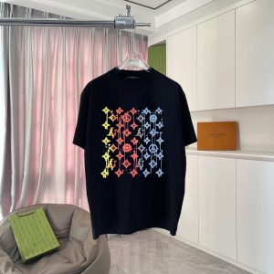 Star Smiley Face T-shirt - Black, S
