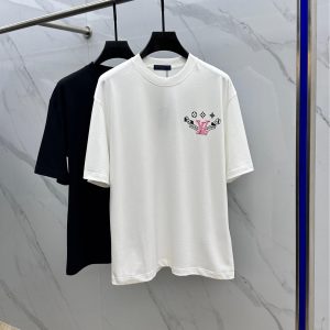 Pink peach blossom T-shirt - M, White