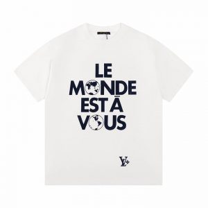 Fleece Printed Short Sleeve T-Shirt - M