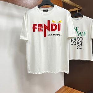 Short-sleeved T-shirt with lettering logo print - L, White
