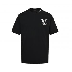 Ski embroidered short-sleeved T-shirt - XS, Black