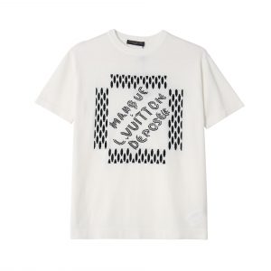 3D embroidered T-shirt - M, White